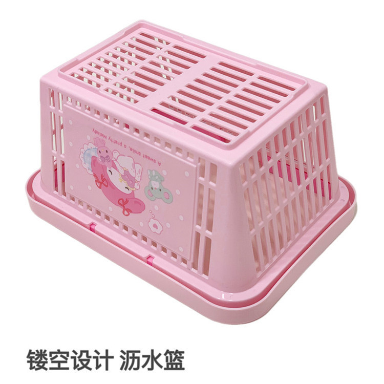 Kulomi Pacha Dog Bathroom Hand Basket Toiletries Storage Basket Bath Basket Creative Home Cute Bath Basket Specification drawing