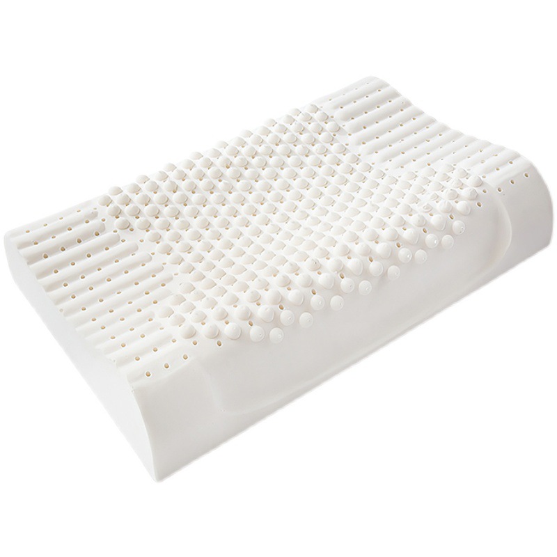 San joo tailandia almohada de látex natural nuevo producto para adultos almohada cervical especial marca sola almohada de onda de goma Item Picture