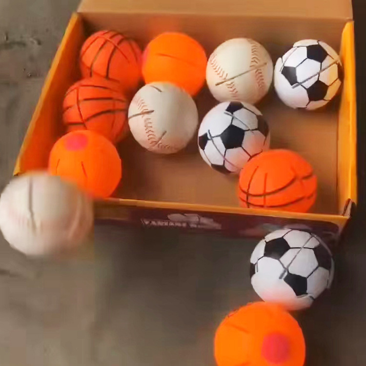 Cross-border mini magic flying saucer ball, deformed elastic ball, deformed football, basketball, personal stress relief deformed flying saucer ball, luminous mini flying saucer ball Specification image