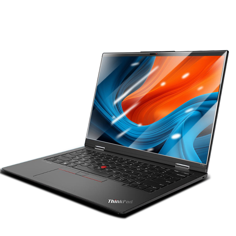 适用联想Thinkpad笔记本钢化膜防蓝光护眼X390屏幕膜t480电脑贴膜白底实物图