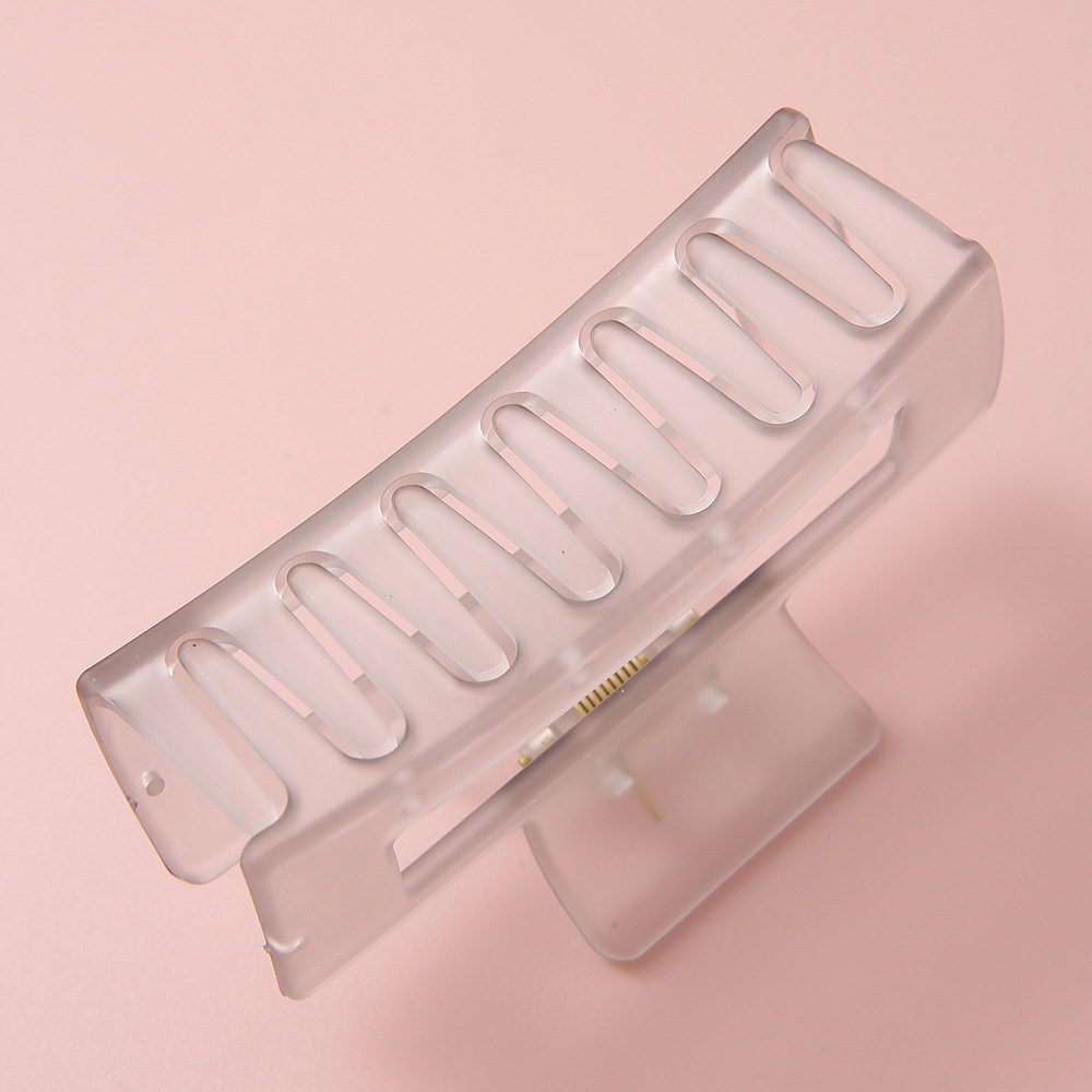 Korean version transparent high-end texture matte hairpin, simple shark hairpin for girls, versatile hairpin for children Specification image