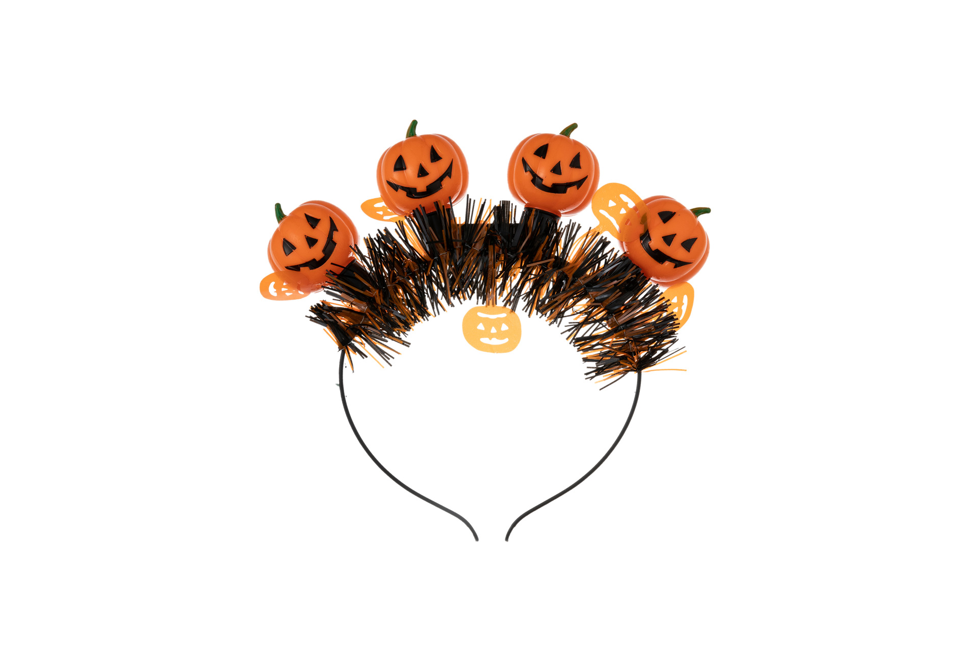 New Halloween Pumpkin Grimace Headband Festive Spirit Accessories Halloween Party Lane 4 Lights Glow Headband Item Picture