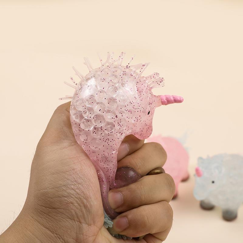 Cross-Border Tpr Bubble Large Bead Unicorn Stretch Squeeze Unicorn Vent Ball Pinch Relief Relief Toy Wholesale details Picture