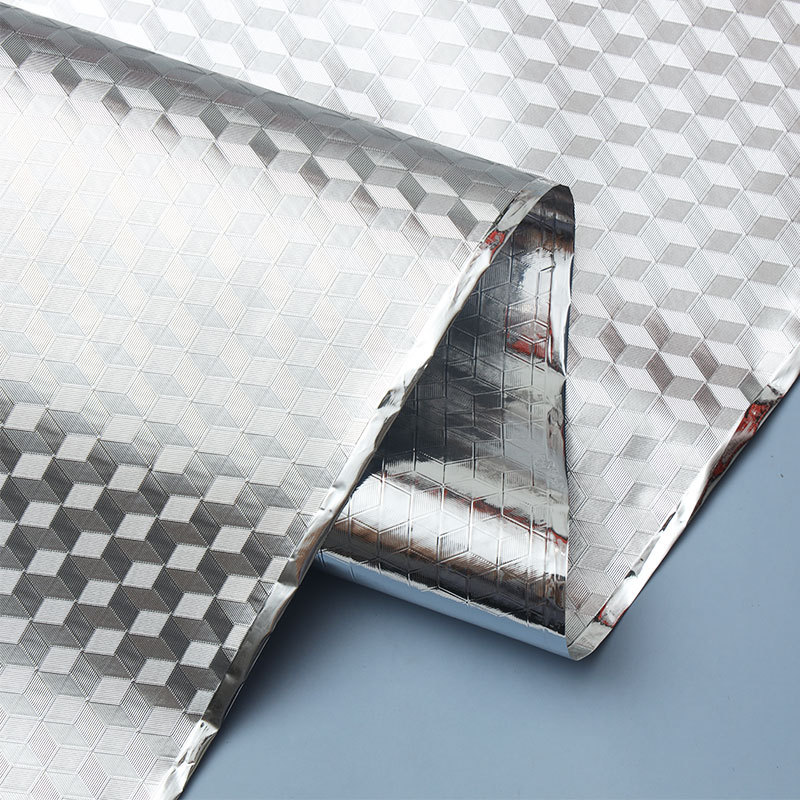 厂家批发透明pvc复铝膜手袋冰袋内里银色铝箔隔热保温膜隔水铝详情图4