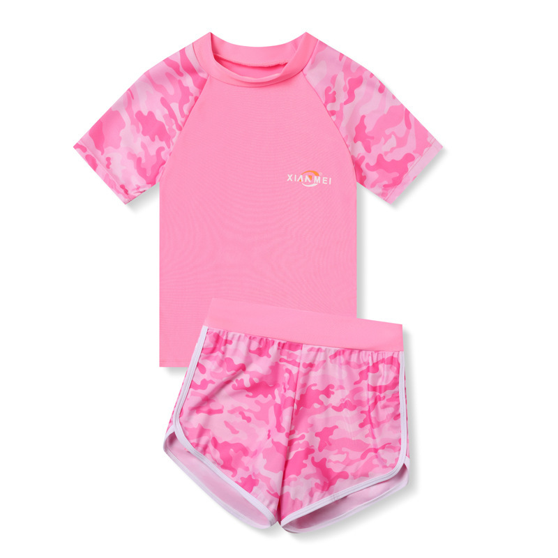 Girls' Swimwear Split Medium Children's 2022 New Fashion Children's Swimwear Summer Little Girl Student Swimwear Item Picture