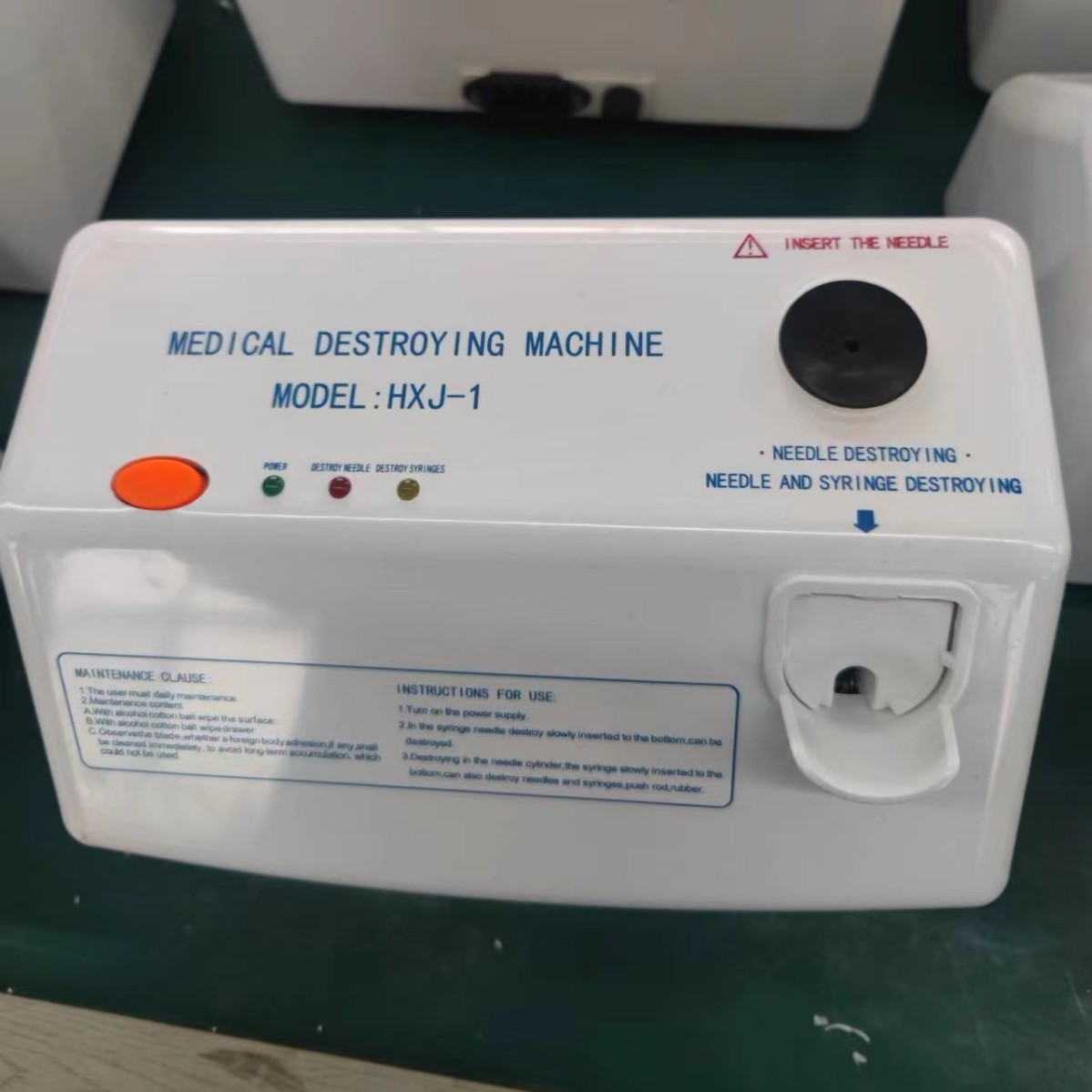 Specialized for foreign trade, hospital syringe destructor, disposable syringe, multi-functional shape destructor, medical needle destructor details Picture