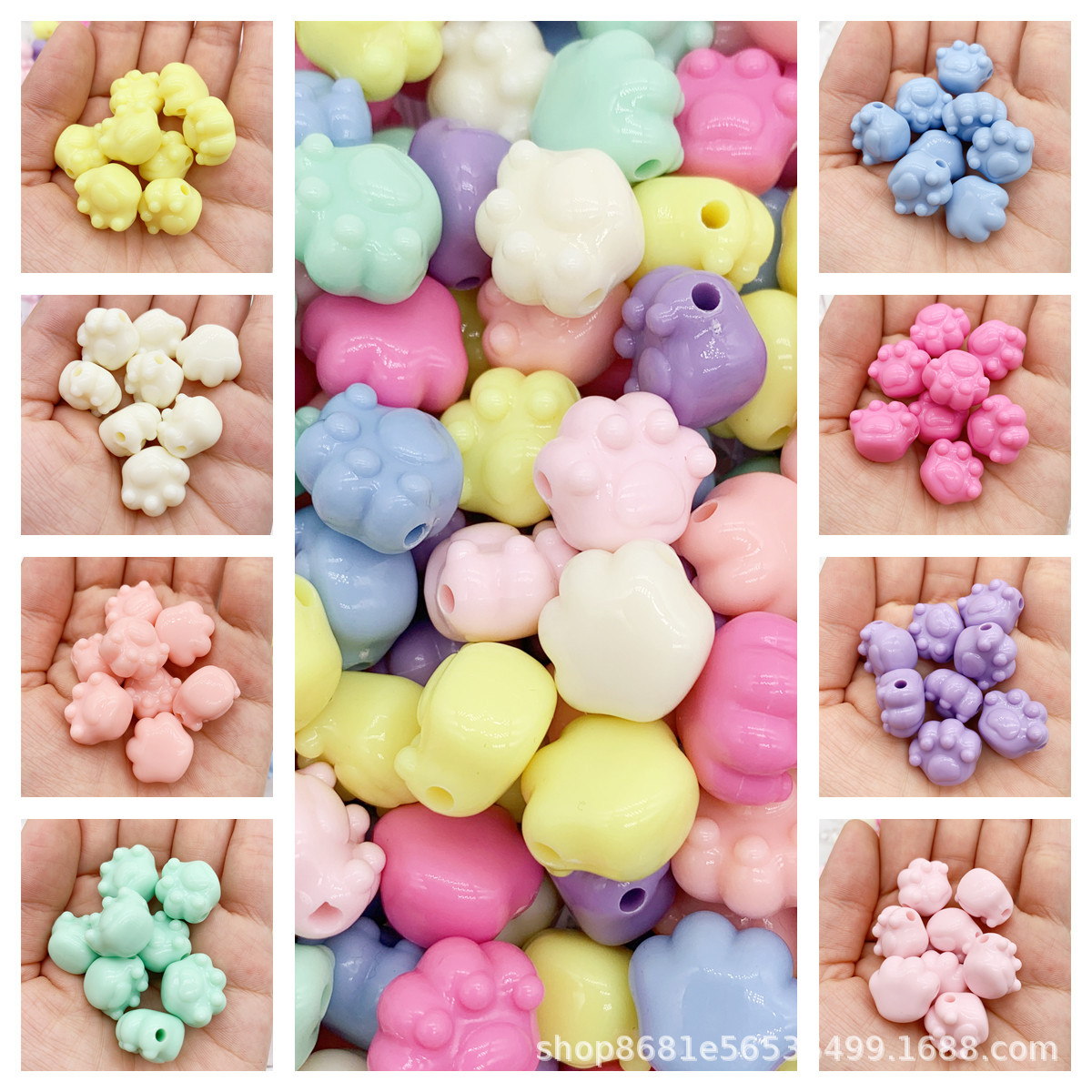 Acrylic Maca Totoro claw DIY jewelry keychain, mobile phone chain, car hanger accessories, bestsellers in the live-streaming room