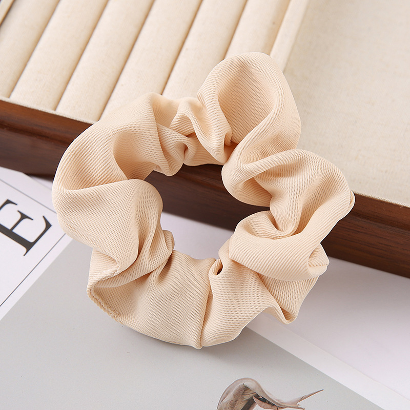 Cross-border large intestine circle, fashionable fabric twill hair band, popular bun hair rope, ponytail hair rope, large intestine circle hair accessory pic 10