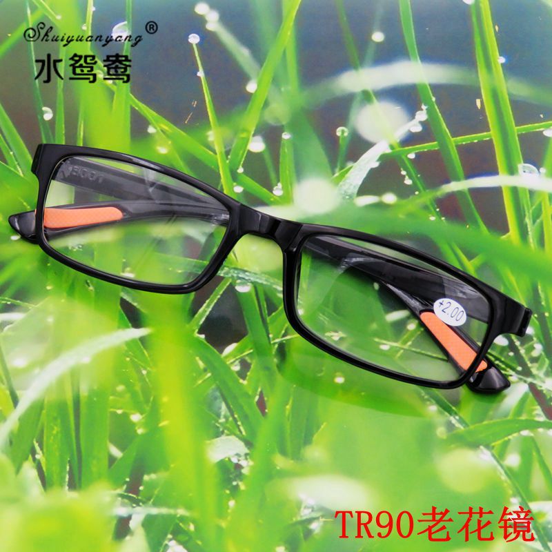 Business model black lightweight TR90 roaming reading glasses, unbreakable by dropping or smashing, resin reading glasses 8001