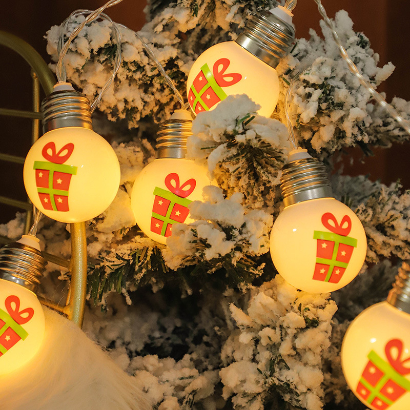 2022 new led gift light strings, Christmas walking sticks, Christmas tree scene decoration, photo props, fireplace hanging