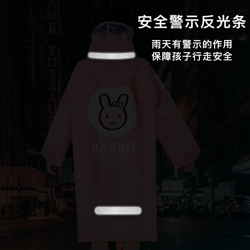 Children's Raincoat 6-12 Years Old Wholesale Children Primary School Students With Schoolbags Cartoon Poncho A Piece Of Hair Application Scenario