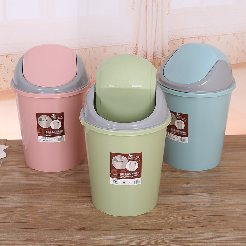Automatic return, high appearance level, lid trash can, simple dormitory living room, kitchen trash can, office wastebasket