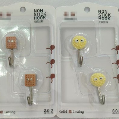 Strong adhesive hook, wall-mounted load-bearing cartoon traceless hook, no need to apply Confucius, adhesive hook