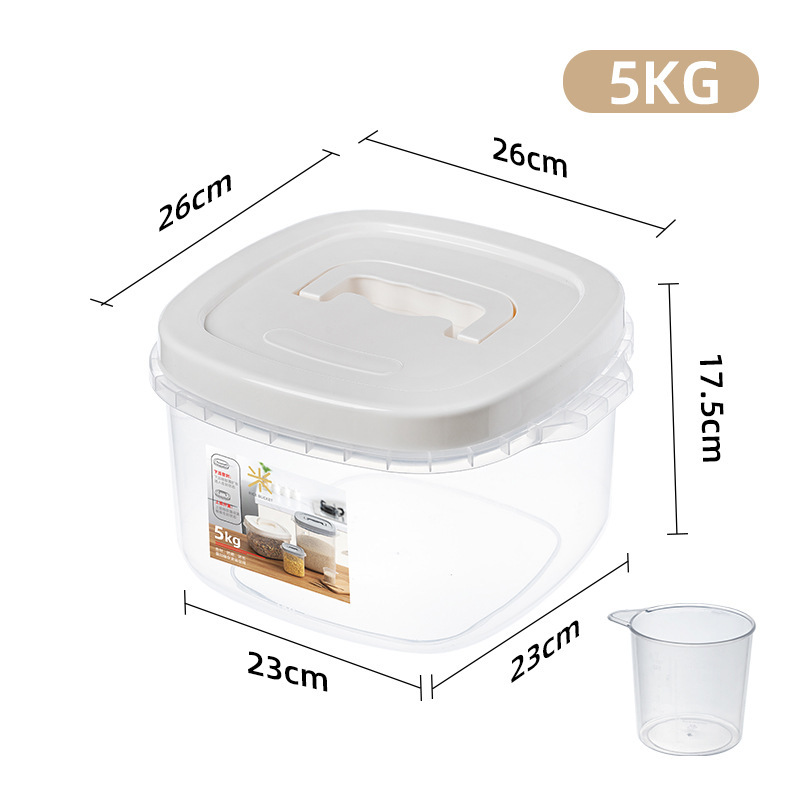 Plastic multi-grain flour rice jar Application Scenario