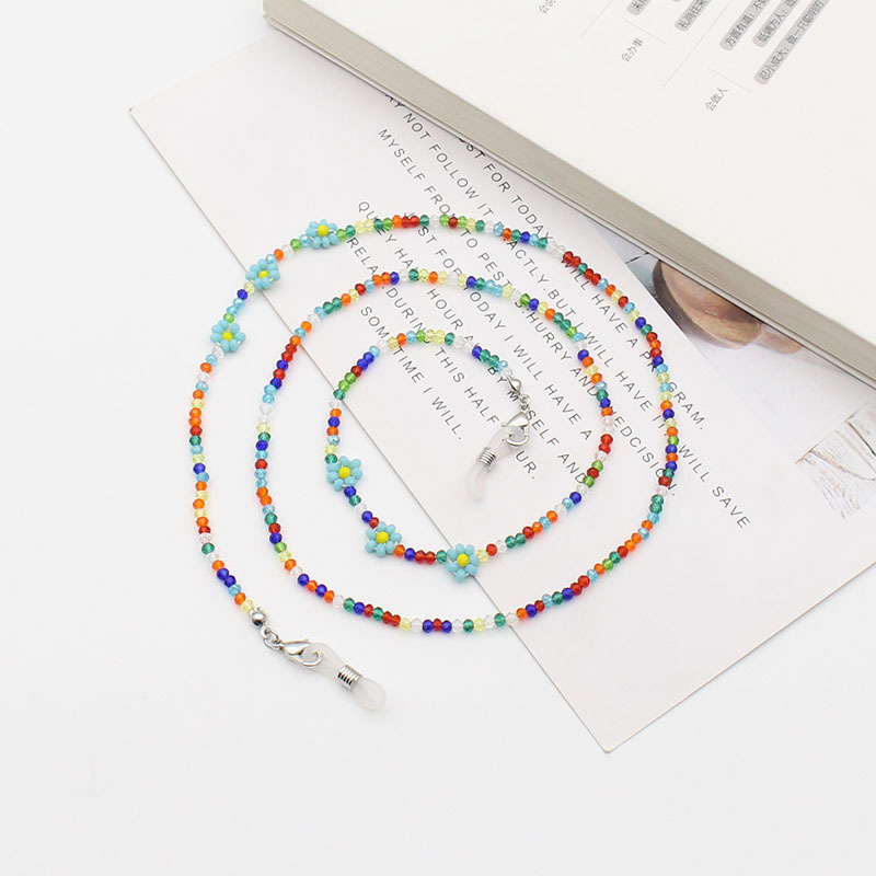 Wholesale chains, Bohemian eyeglass chains, women's colorful crystal beaded necklaces, mask and eyeglass anti-loss lanyards Specification image
