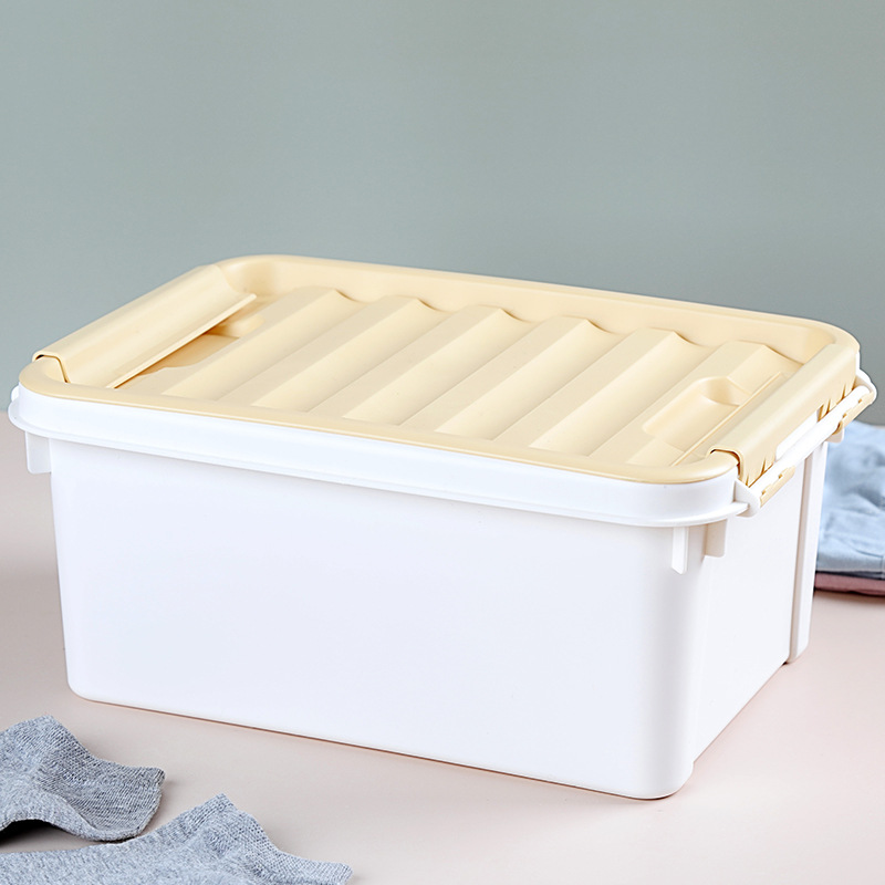 Clothing storage box wholesale sealed moisture-proof wavy wardrobe storage box Oversized household plastic storage box details Picture
