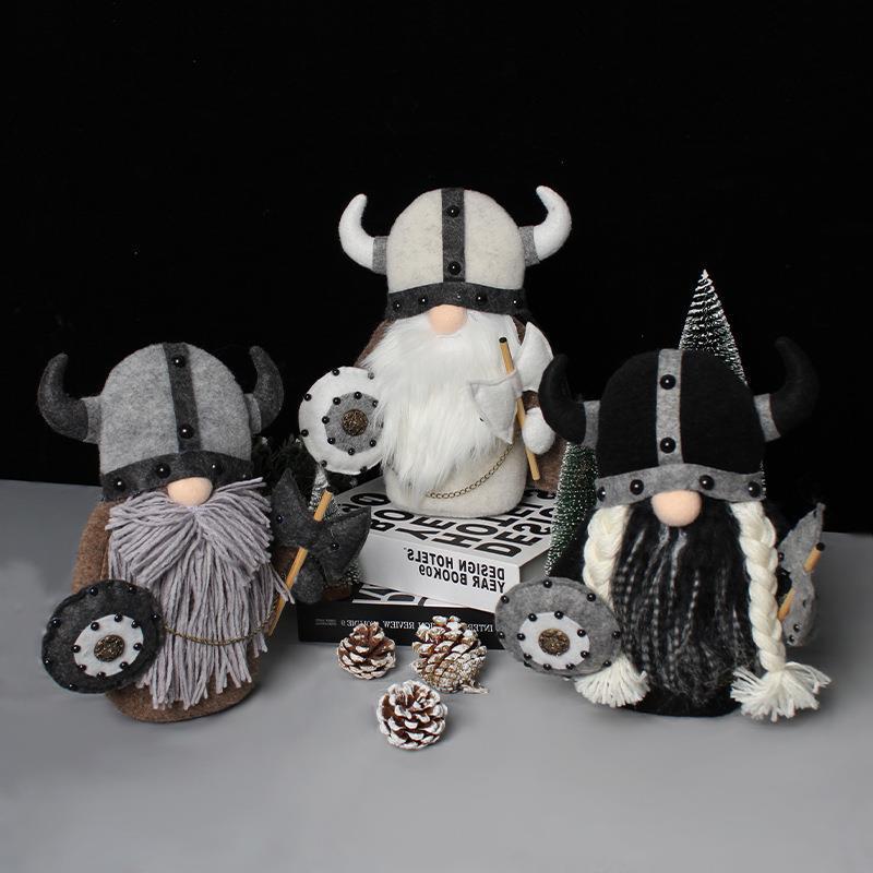 跨境独立站爆品新品Viking Warrior Gnome doll 维京勇士侏儒玩偶详情图3