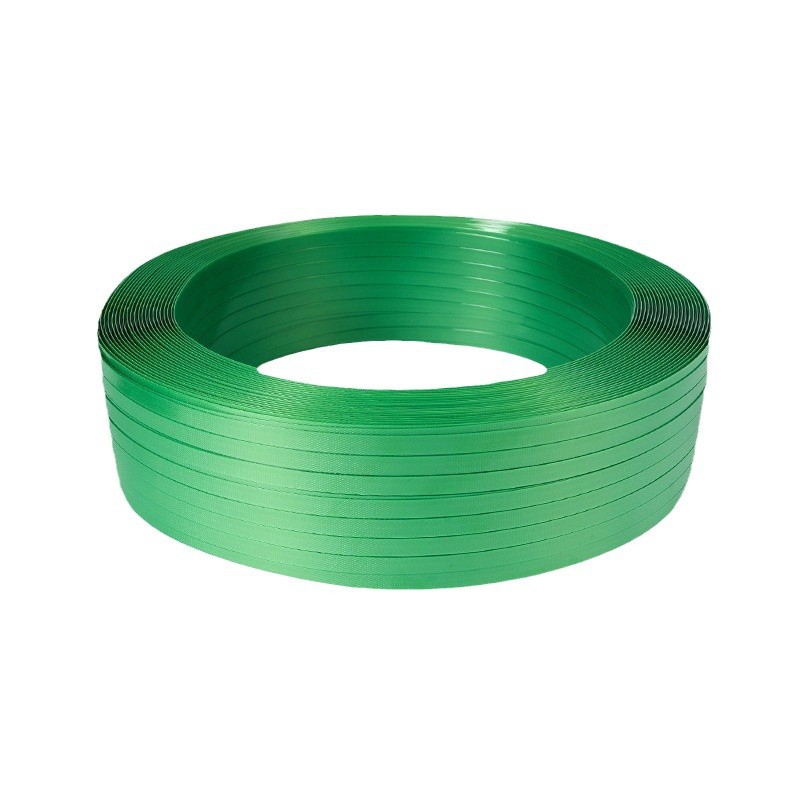 Wholesale PET plastic steel strapping, 1608 plastic steel strapping, packaging strapping, plastic packaging strapping, green and transparent Item Picture