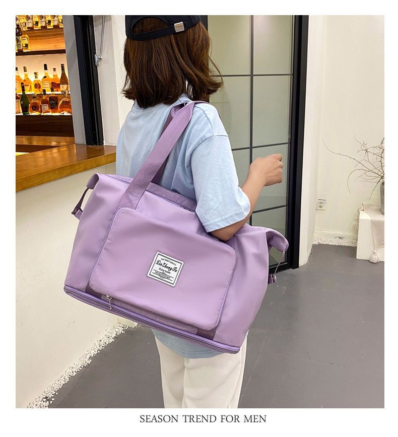 Female Folding Portable Large-Capacity Short-Distance Business Trip Duffel Bag Storage Bag Swimming Yoga Fitness Bag Only For Foreign Trade Export Only For Foreign Trade Export Only For Foreign Trade Export Only For Foreign Trade Export Only For Foreign Trade Export Only For Foreign Trade Export details Picture