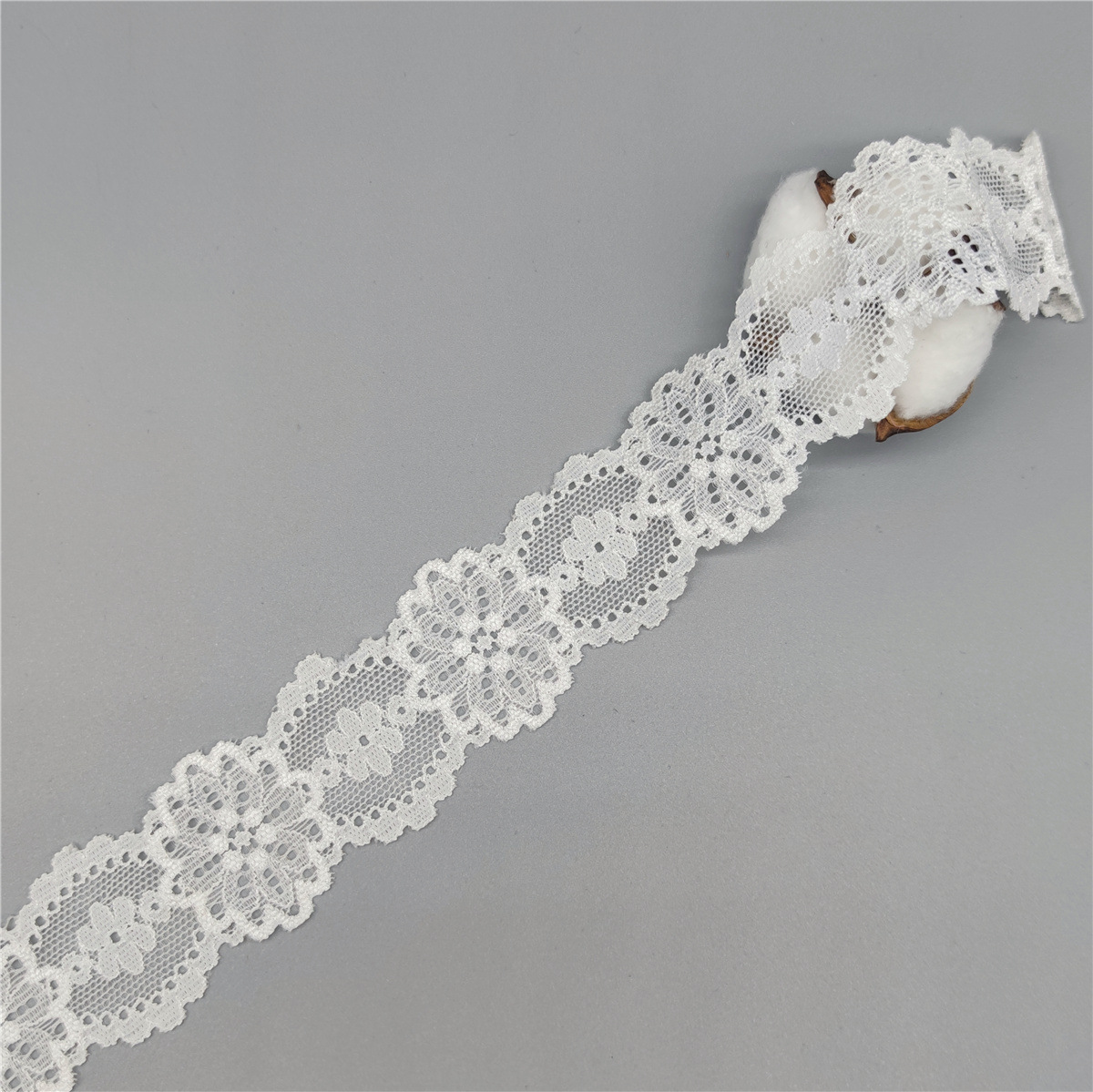 4cm lace elastic double-sided lace knitted garment with inner collar, skirt hem and trouser hem lace nylon silk lace Application Scenario