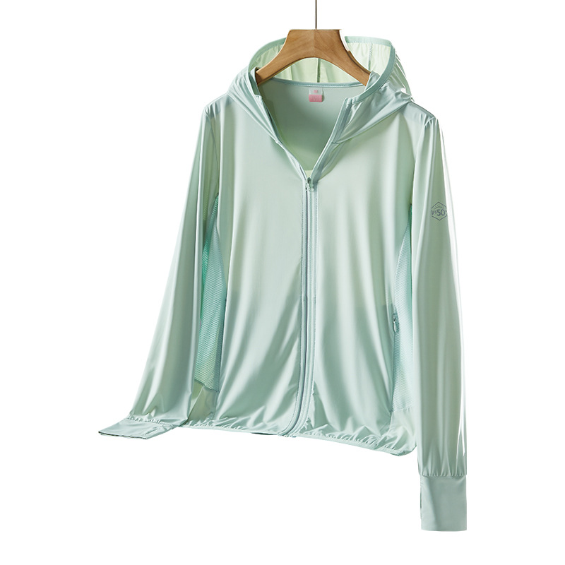 upf50+ women's UV-proof spring and summer outdoor cool breathable ice silk sun-protective clothing for men Item Picture