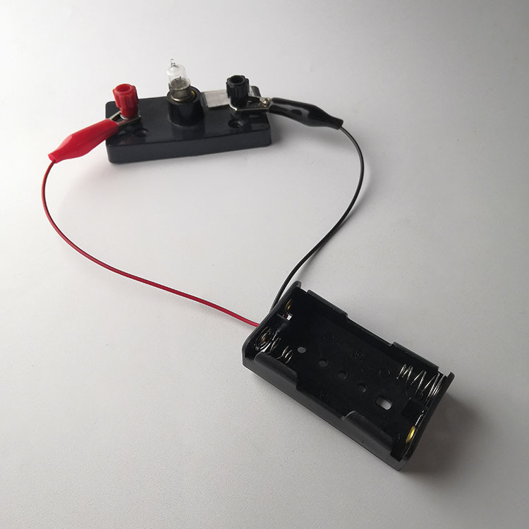 学生DY科学实践小实验试管套装串联电路接线物理电珠导红黑线动手智力开发动手能力