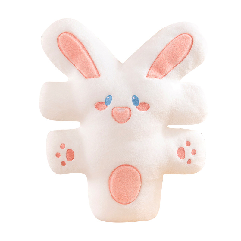 外贸大有钱兔白底实物图