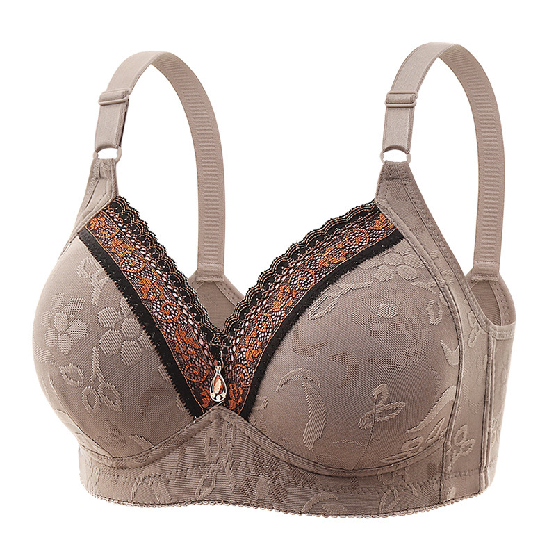Cross-Border Underwear For Explosive Underwear Women's Summer Thin Push-Up Bra Lift Breast Support Anti-Sag Large Size Non-Underwire Bra Item Picture