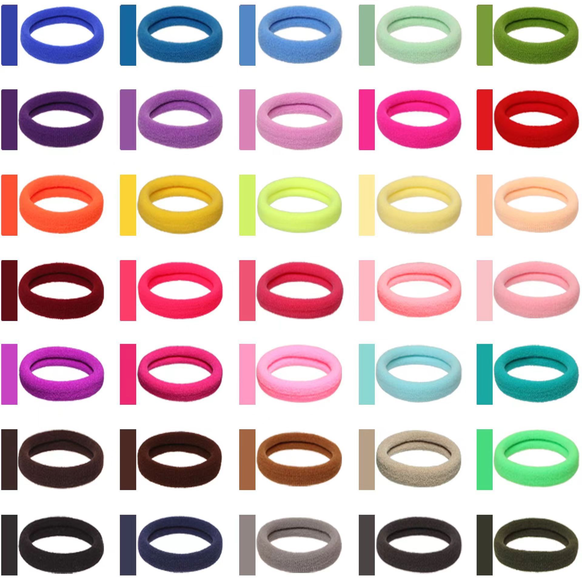 20 canned summer seamless hair bands, high-elasticity rubber bands, adult hair ties, thickened hair ties, Korean-style accessories details Picture