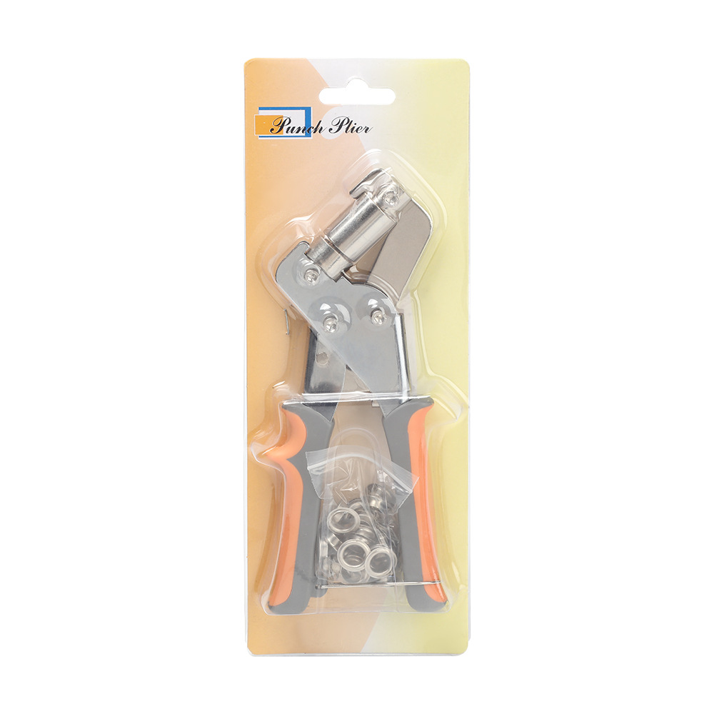 Manual air eye pliers, advertising tarpaulin button press machine tools, portable hole puncher, poster photo, chicken eye button pliers