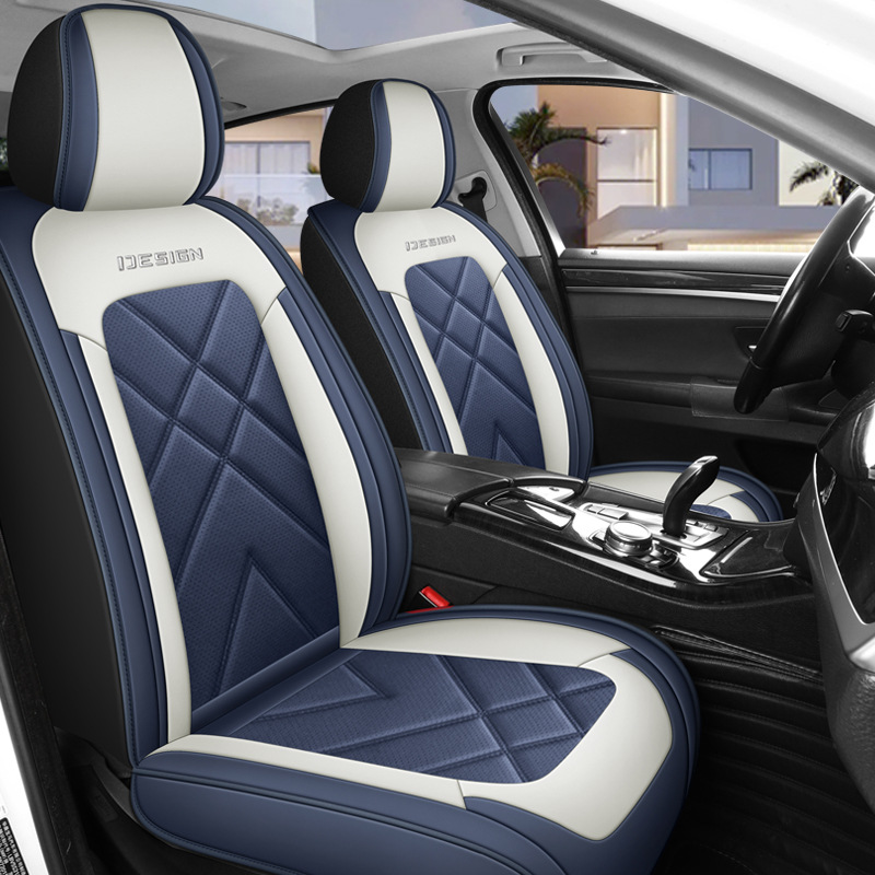 2023年新款全包全皮四季通用汽车坐垫防滑透气可洗夏季汽车靠垫详情图5