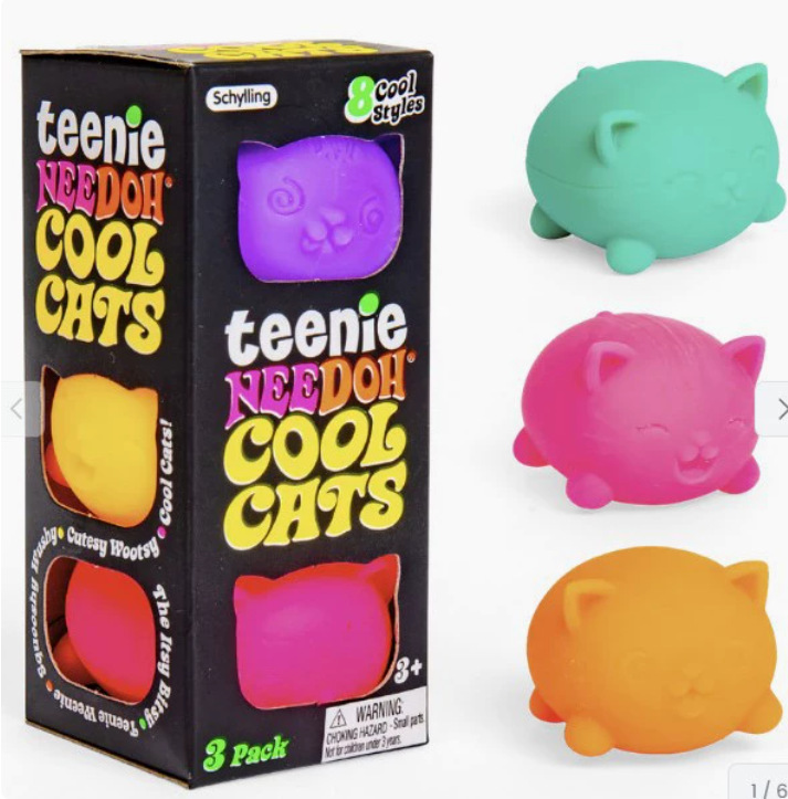 Cross-border soft and cute cat mini Fingertip TPR Pinch Fun Stress-relieving toy, an outdoor stress-relieving wonder Item Picture