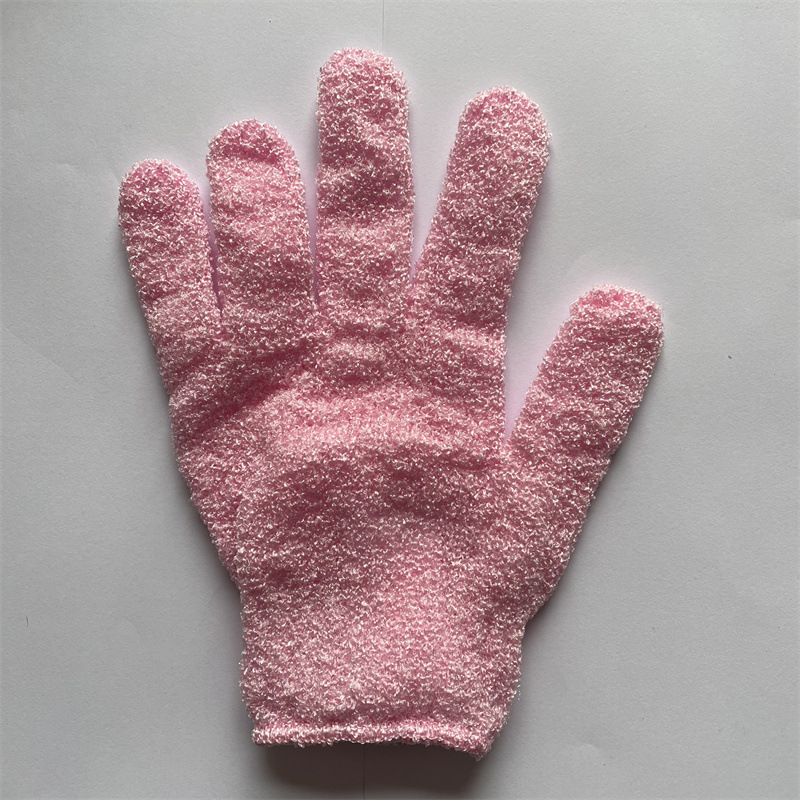 Bath Gloves Household Men And Women Bath Five Fingers Rubbing Mud Does Not Hurt The Skin Exfoliating Bath Gloves Wholesale Specification drawing