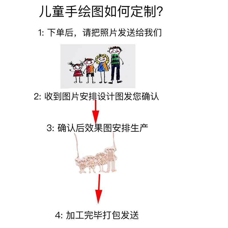 儿童项饰实物图