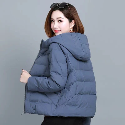 Down Cotton-Padded Women 2023 New Autumn And Winter Coat Women Light Cotton-Padded Short Cotton-Padded Jacket Bread Suit Tide