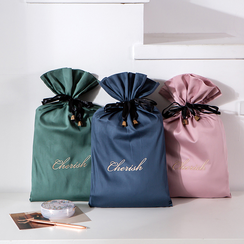 Long-staple cotton travel hotel and guesthouse dirt-proof sleeping bag, double bed sheet and quilt cover, portable travel and business trip wonder details Picture