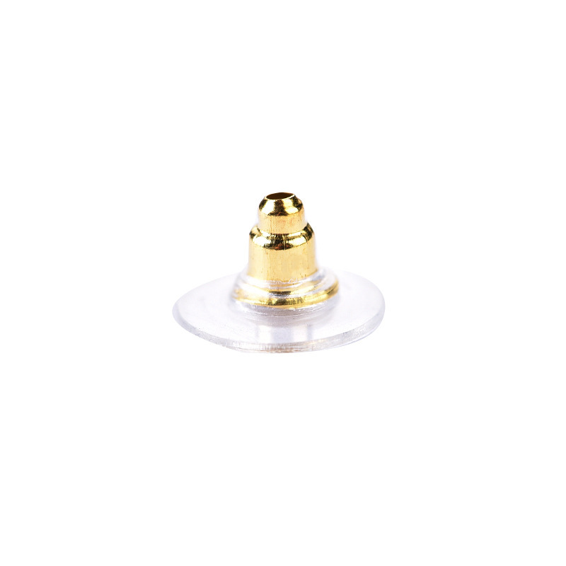 Diy Ear Accessories Frisbee Saucer Color Retaining Copper Electroplating Accessories Ear Studs Bullet Film Ear Plugs Item Picture