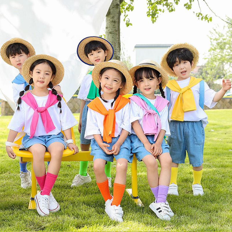 六一儿童演出服装幼儿园毕业照衣服小学生班服啦啦队运动会班服