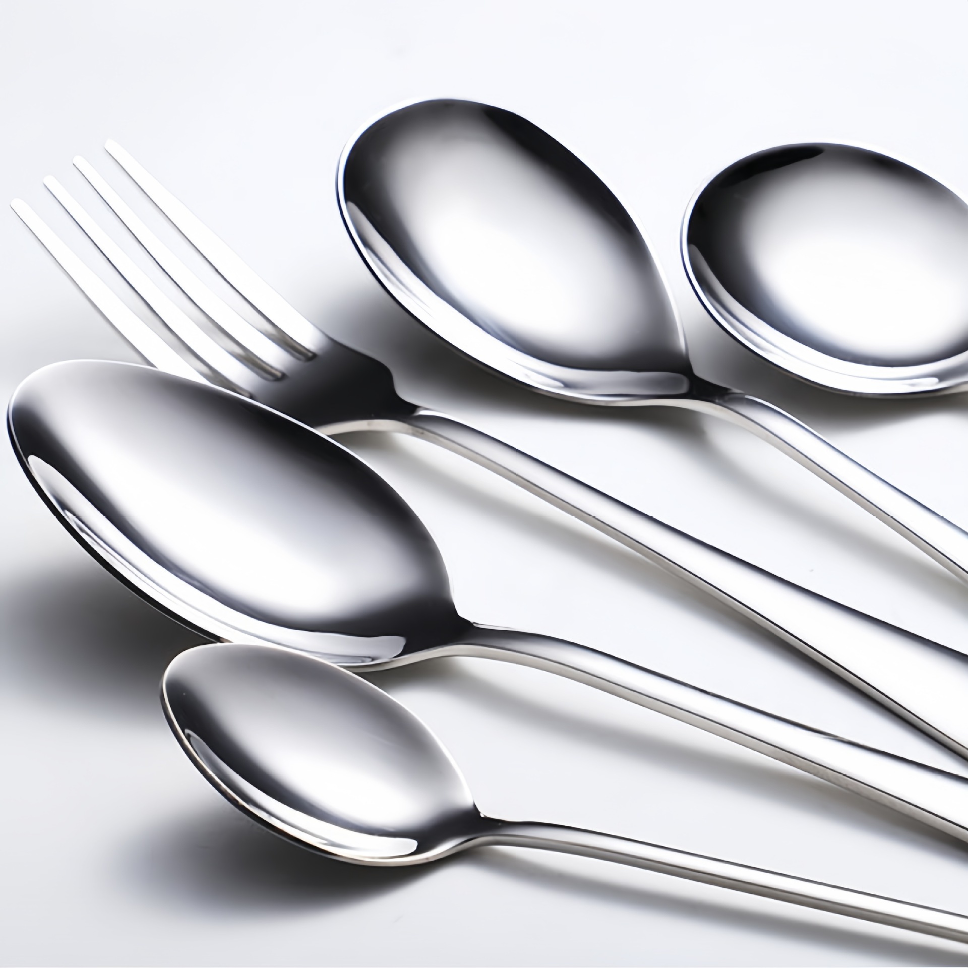 304 Stainless Steel Knife And Fork Spoon 1010 Thickened Hotel Home Main Meal Spoon Children's Dessert Steak Knife And Fork Coffee Spoon Application Scenario