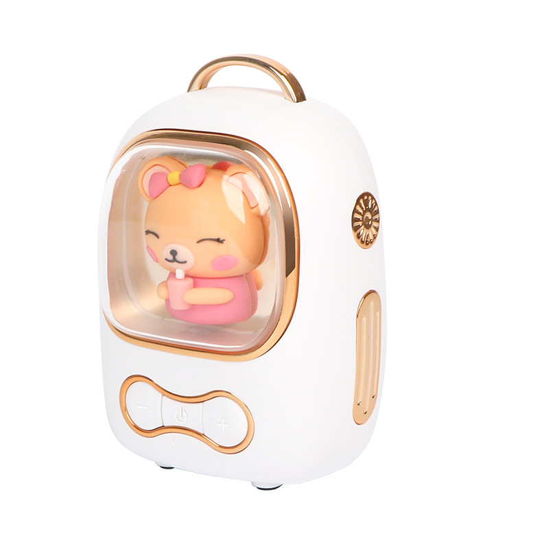 Backpack Bluetooth speaker New smart home wireless Bluetooth speaker with seven lights gift mini portable doll small speaker Specification drawing