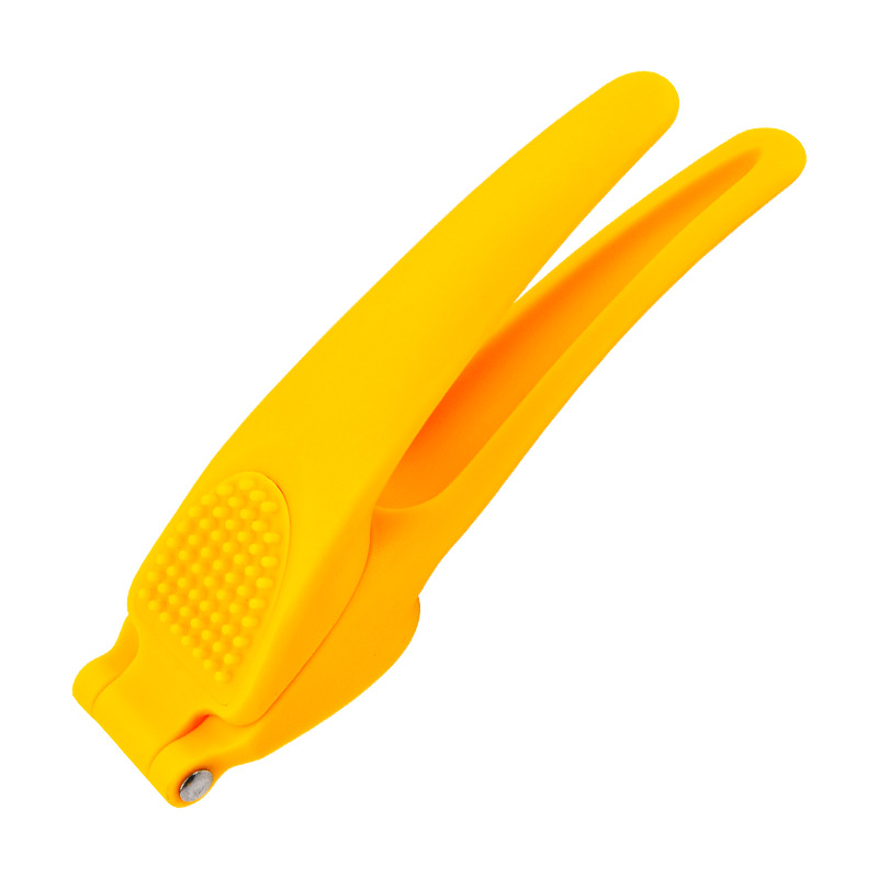 Stainless steel garlic press plastic handle garlic press household manual garlic blender Kitchen gadget garlic puree press Item Picture