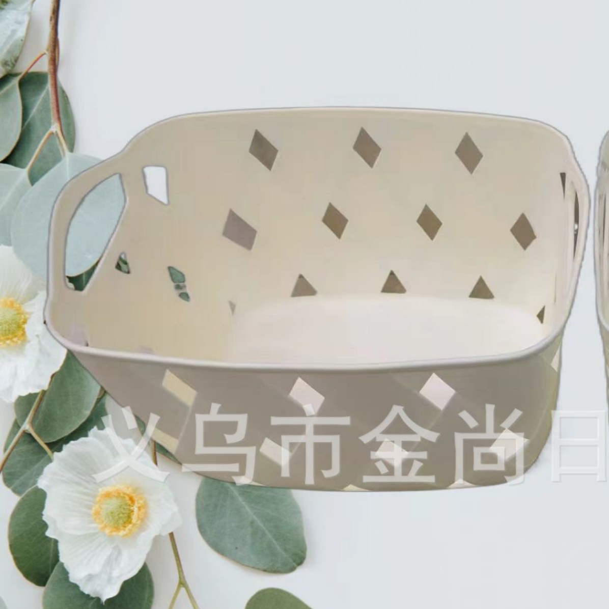 Wholesale new rectangular storage baskets, uncovered desktop sundries storage boxes, bathroom cosmetics storage baskets Item Picture
