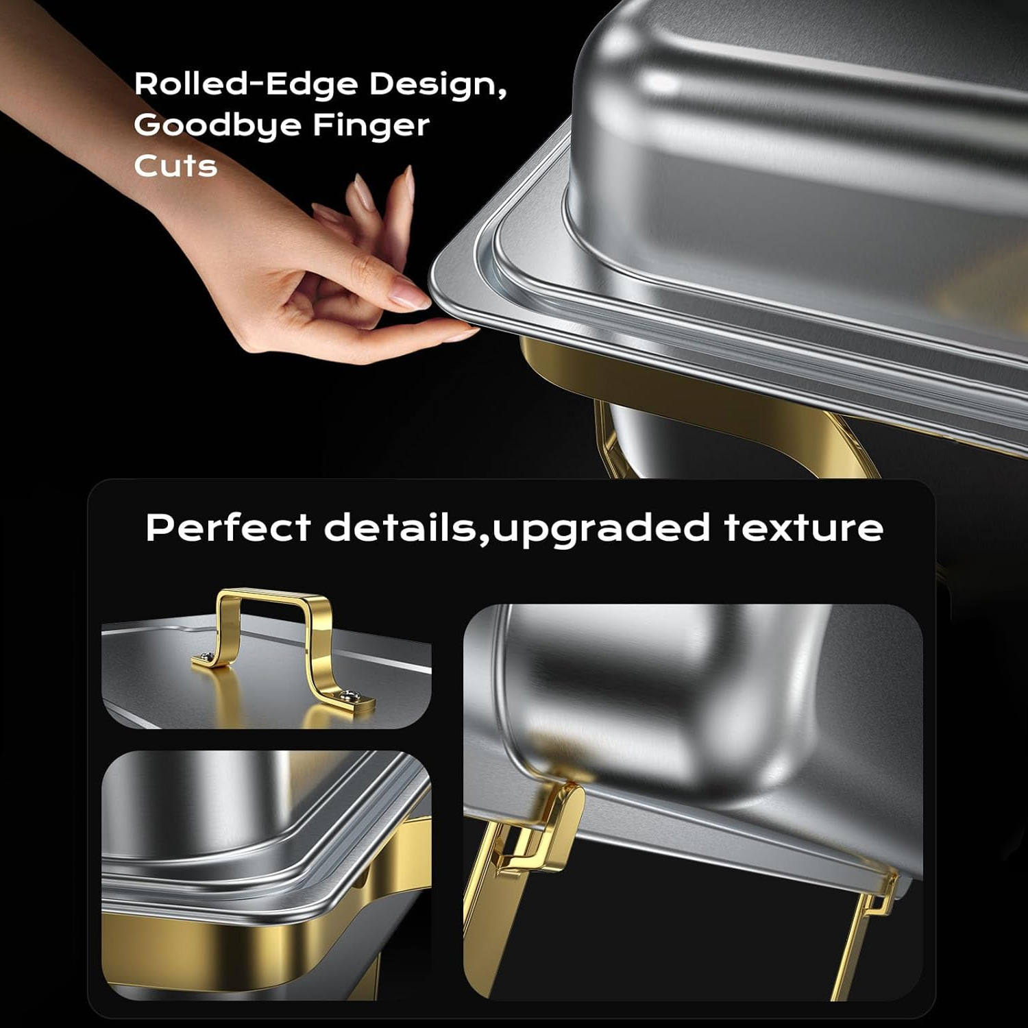 Cross-Border Stainless Steel Buffet Stove, Commercial Buffet, Hotel And Restaurant Heating Compartment Container, Alcohol Insulation Stove Application Scenario