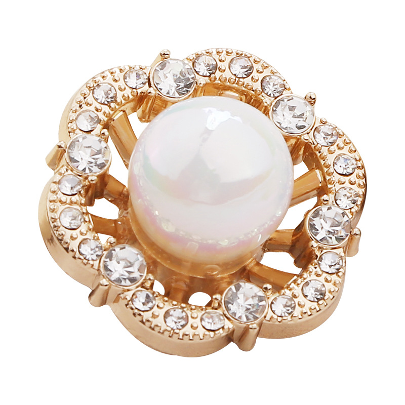 A small chanel-style metal button lady's coat, windbreaker, round decorative button sweater, knitted sweater, hand-stitched gold buttons Item Picture