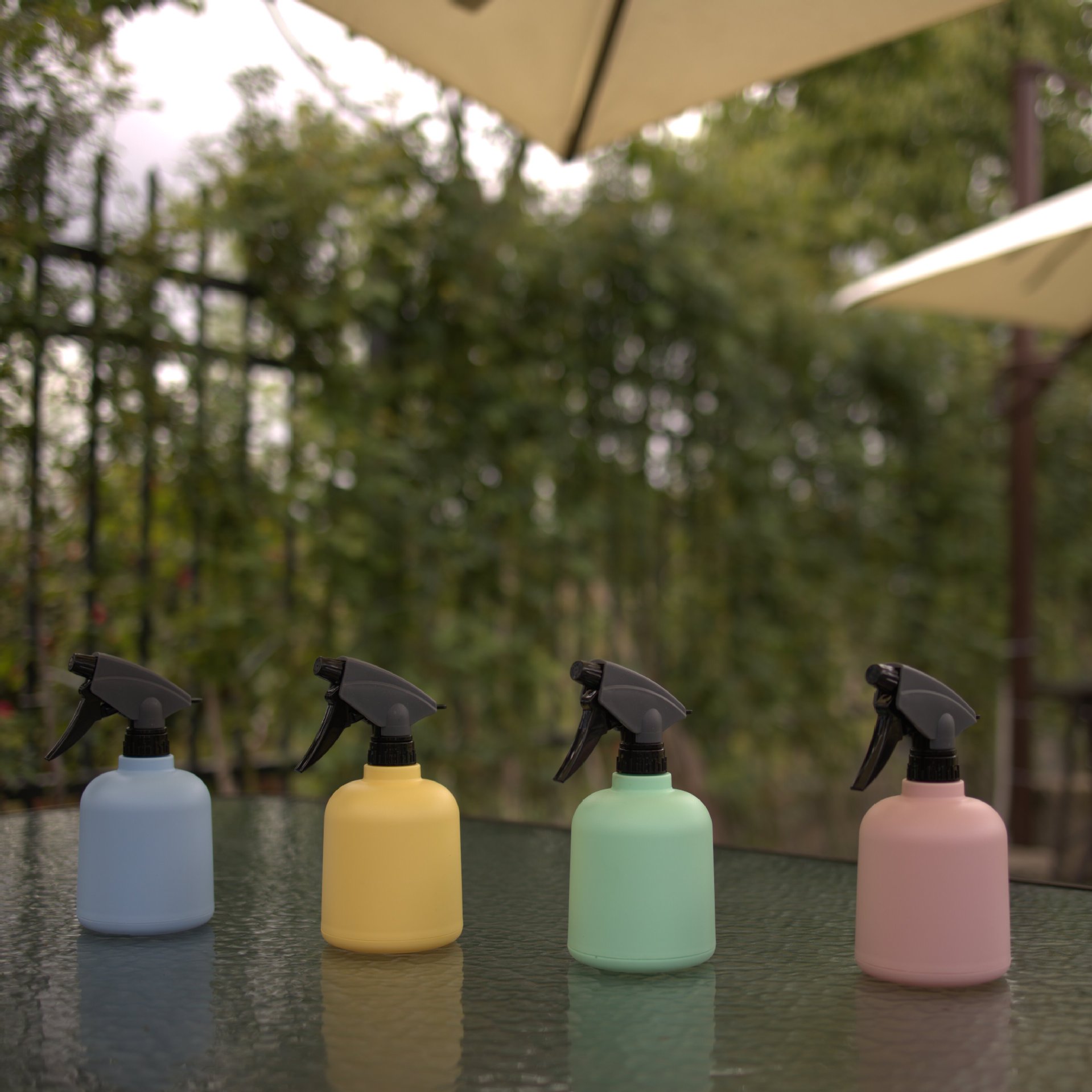 新款马卡龙色600ml喷水壶手持家用园艺浇花喷雾壶塑料淋花喷雾瓶