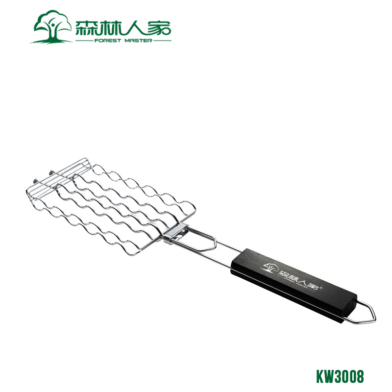 Forest Home Bbq Tool Sausage Grill Grill Net Stainless Steel Grill Net Outdoor Grill Grill Grill Clip Item Picture