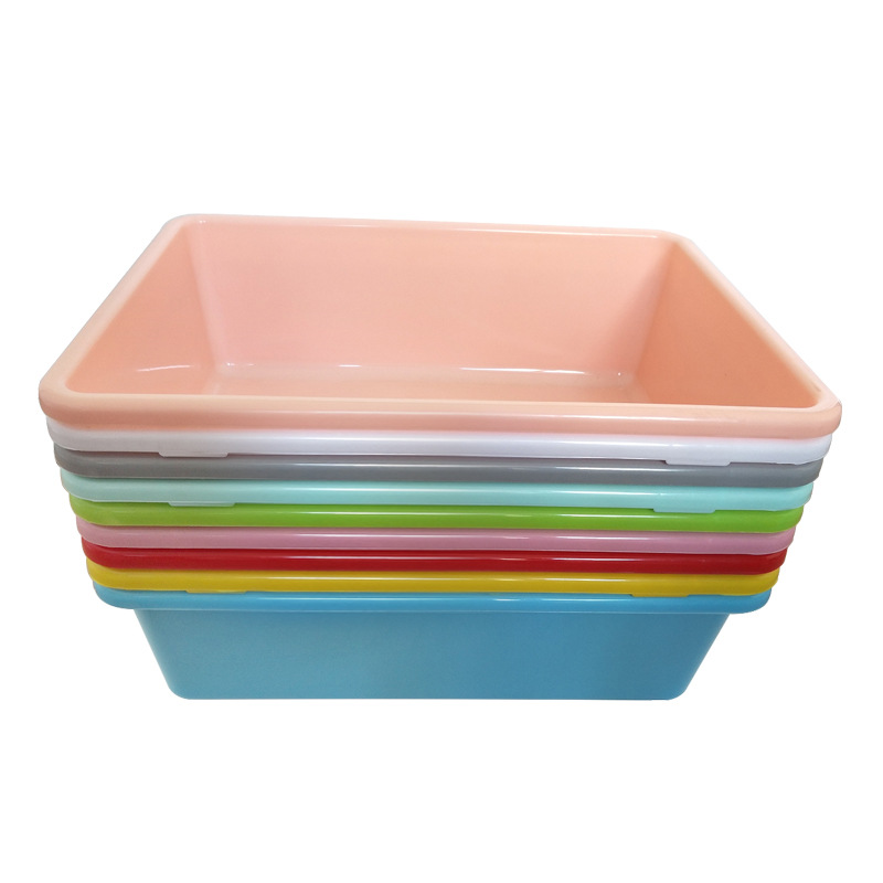 Xinyuejia children's toy storage box, household plastic storage basket, kindergarten baby organizing and storage basin details Picture