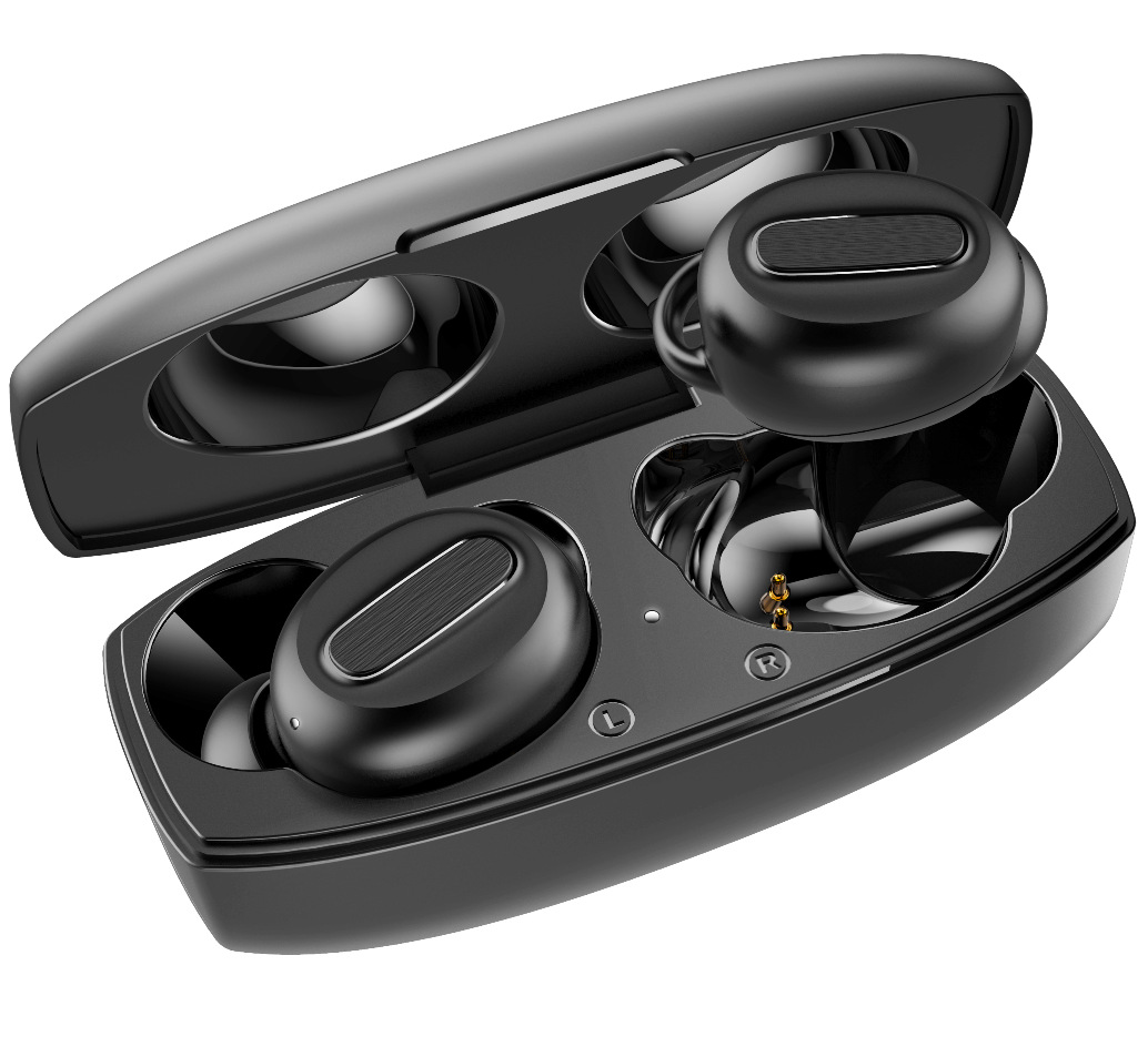 亚马逊定制工厂 新款私模带充电盒迷你立体声TWS双耳蓝牙耳机5.0详情图2