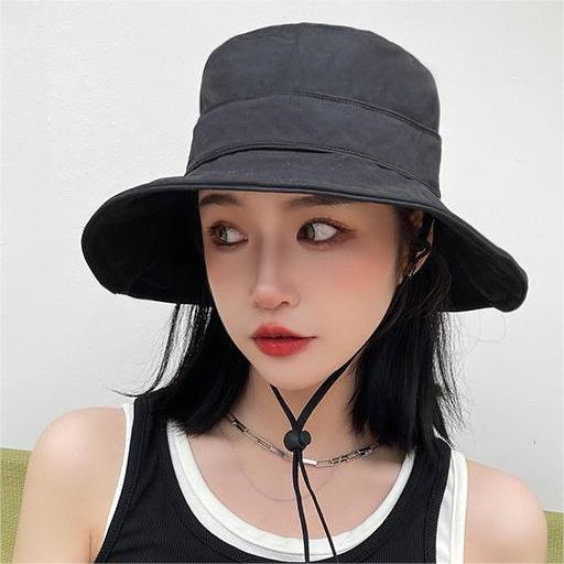 2023 Summer New High Quality South Korean Sunhat Visor Face Fisherman Hat Female Sunscreen Hat Wholesale 01 details Picture