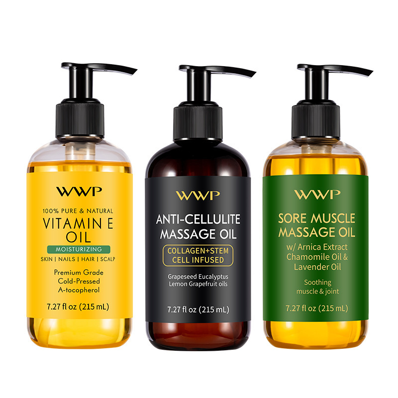 WWP Amazon Cross-border Vitamin E Body Oil Body Milk Body Care Soothing Skin Massage Essential Oil Item Picture